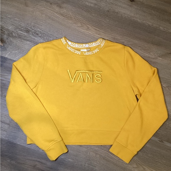 Vans Tops - ⭐️HP⭐️ VANS Yellow Pullover Size M